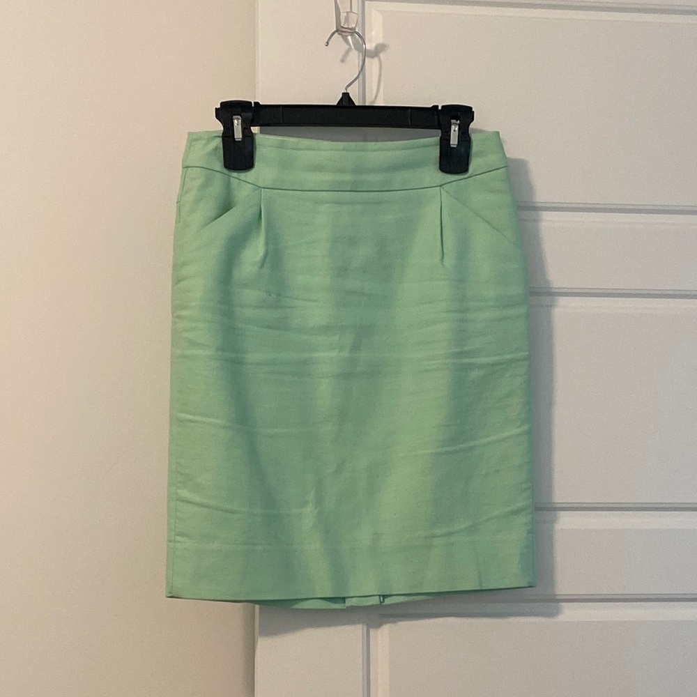 J Crew Factory Teal pencil skirt